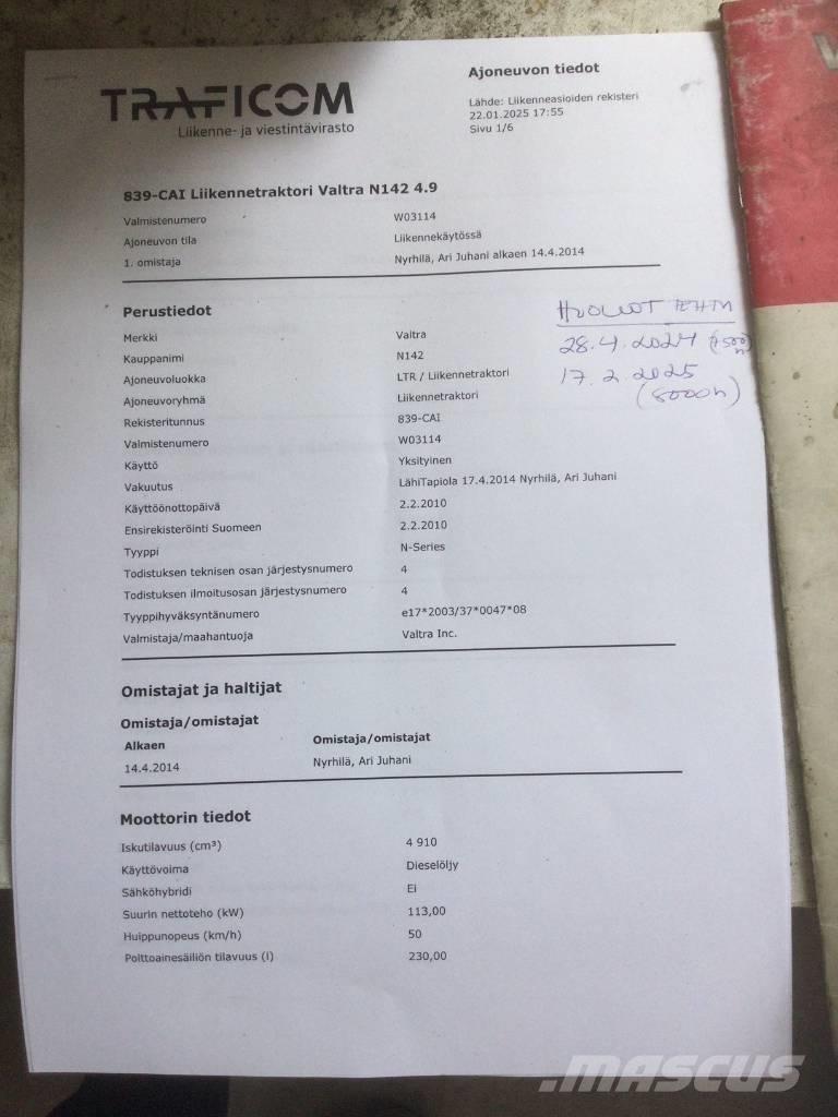 Valtra N 142 Direct Traktörler