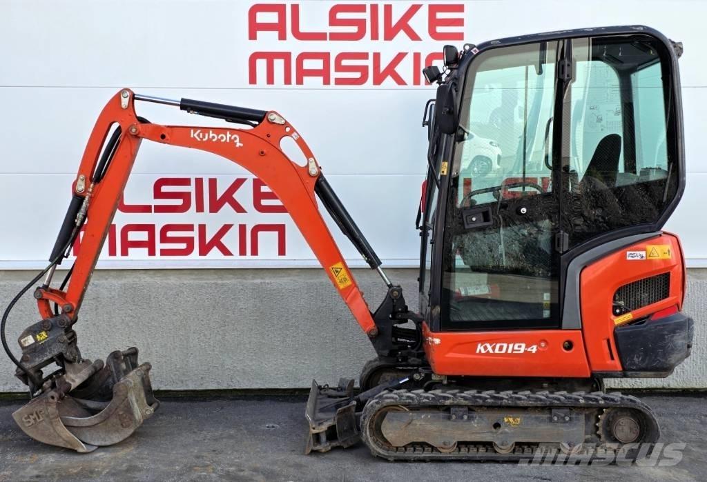 Kubota KX 019-4 Mini ekskavatörler, 7 tona dek