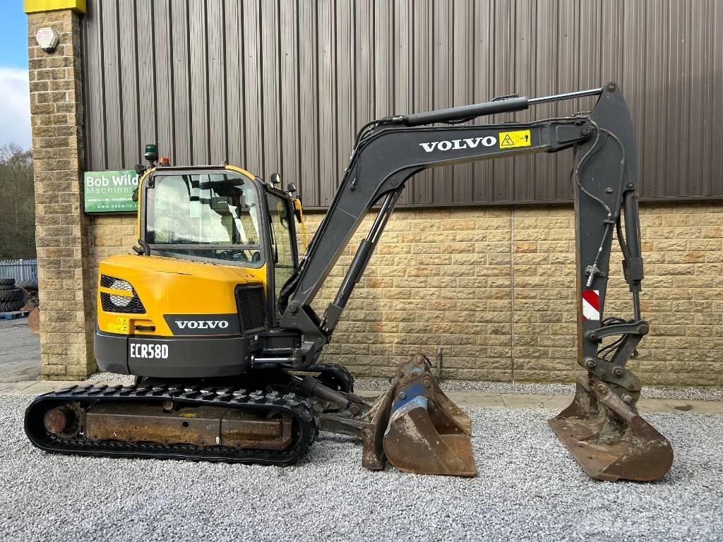 Volvo ECR58D Mini ekskavatörler, 7 tona dek