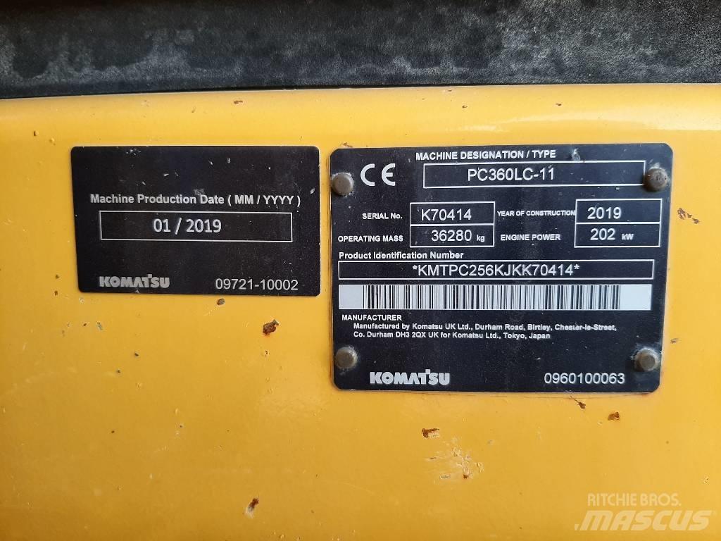 Komatsu PC 360 LC-11 Paletli ekskavatörler
