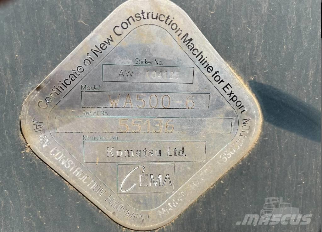 Komatsu WA 500-6 Tekerlekli yükleyiciler