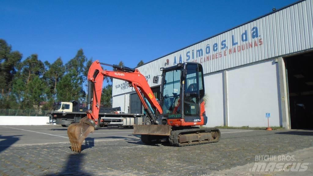 Kubota U 27-4 Mini ekskavatörler, 7 tona dek