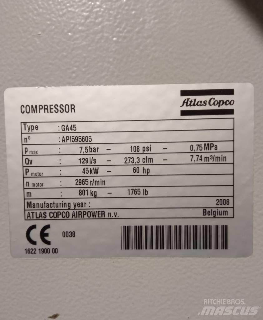 Atlas Copco GA45 Kompresörler