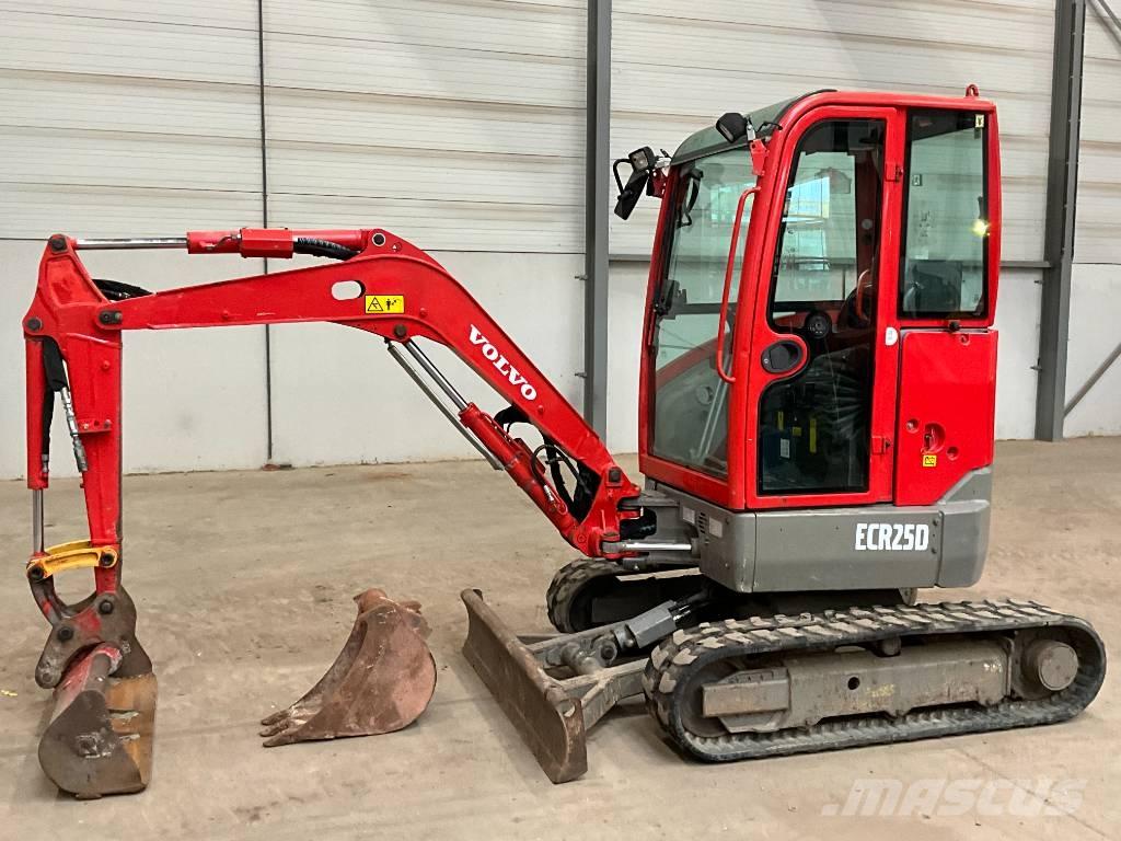 Volvo ECR 25 D Mini ekskavatörler, 7 tona dek