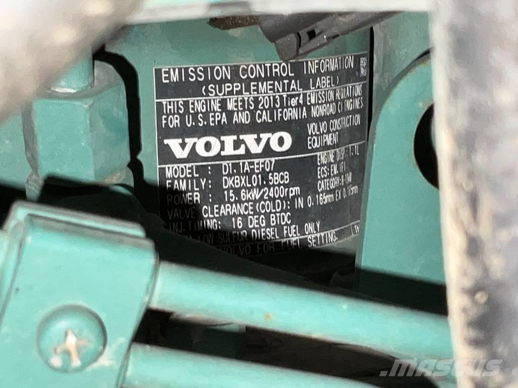 Volvo ECR 25 D Mini ekskavatörler, 7 tona dek