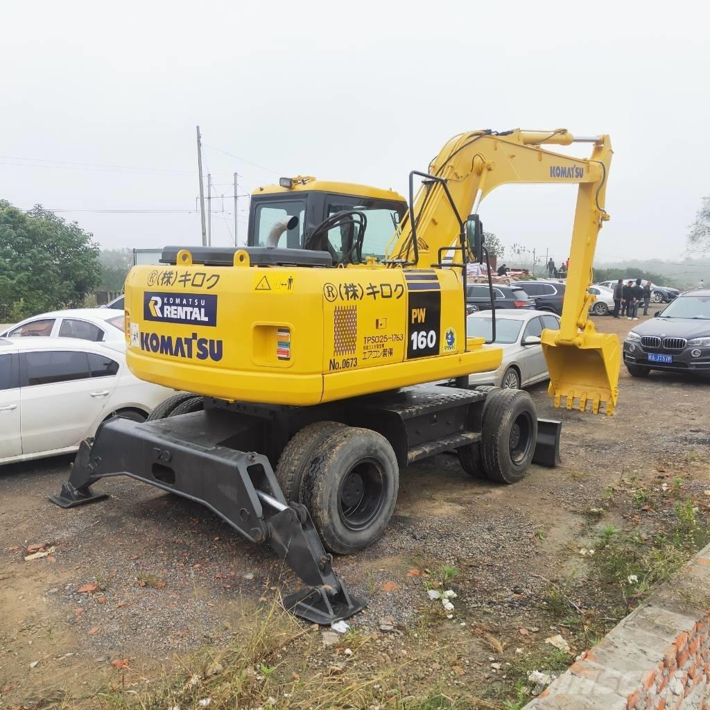 Komatsu PW160W-7 Lastik tekerli ekskavatörler