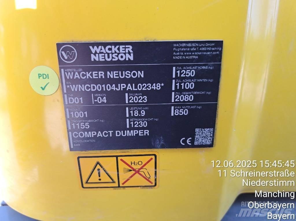 Wacker Neuson 1001 Belden kirma kamyonlar