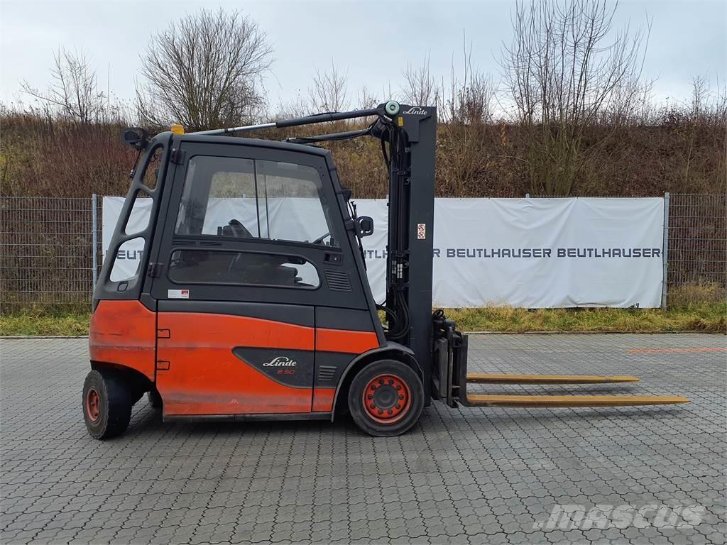 Linde E50HL Elektrikli forkliftler