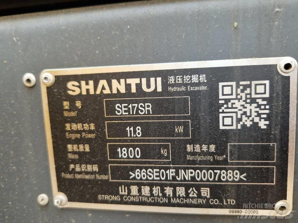 Shantui SE17SR Mini ekskavatörler, 7 tona dek