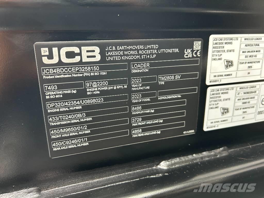 JCB TM280S Tarimsal teleskopik yükleyiciler