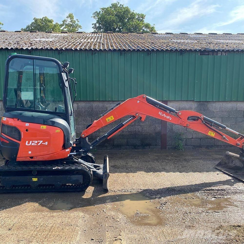 Kubota U 27-4 Mini ekskavatörler, 7 tona dek