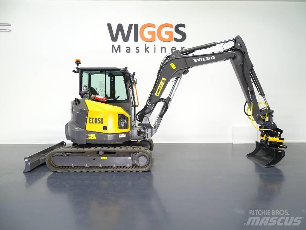 Volvo ECR58F Mini ekskavatörler, 7 tona dek