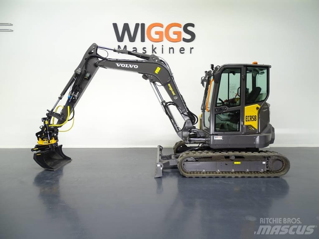 Volvo ECR58F Mini ekskavatörler, 7 tona dek