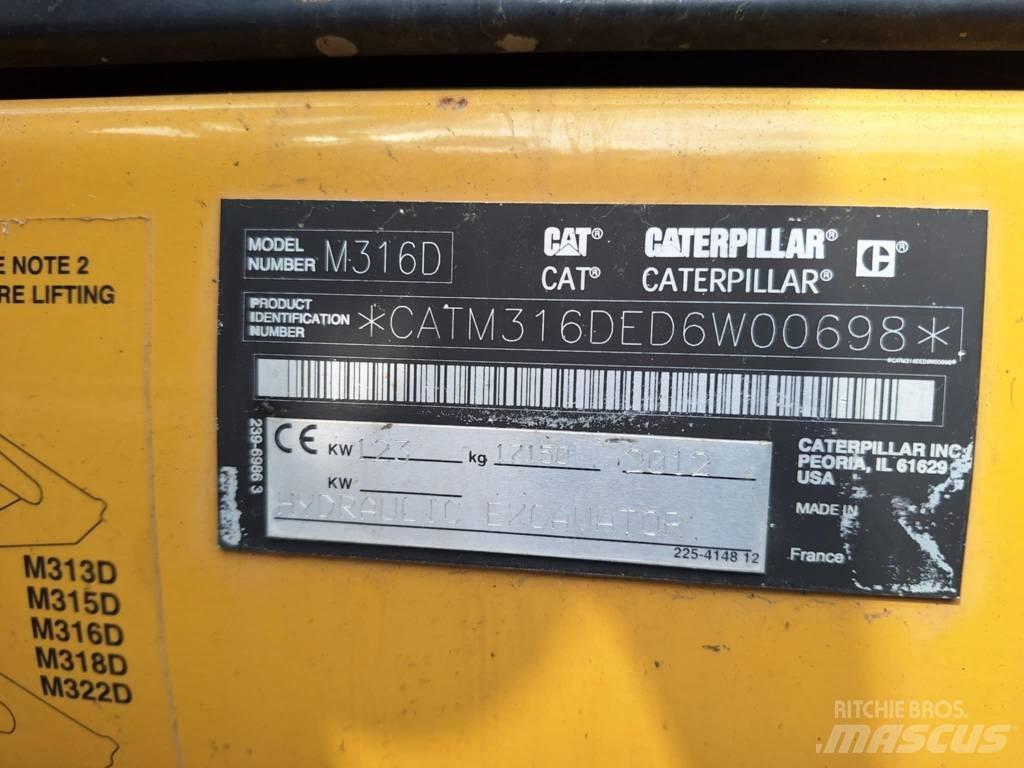 CAT M 316 D Lastik tekerli ekskavatörler