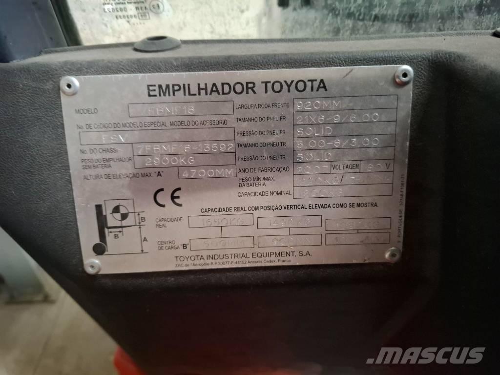 Toyota 75BMF18 Elektrikli forkliftler