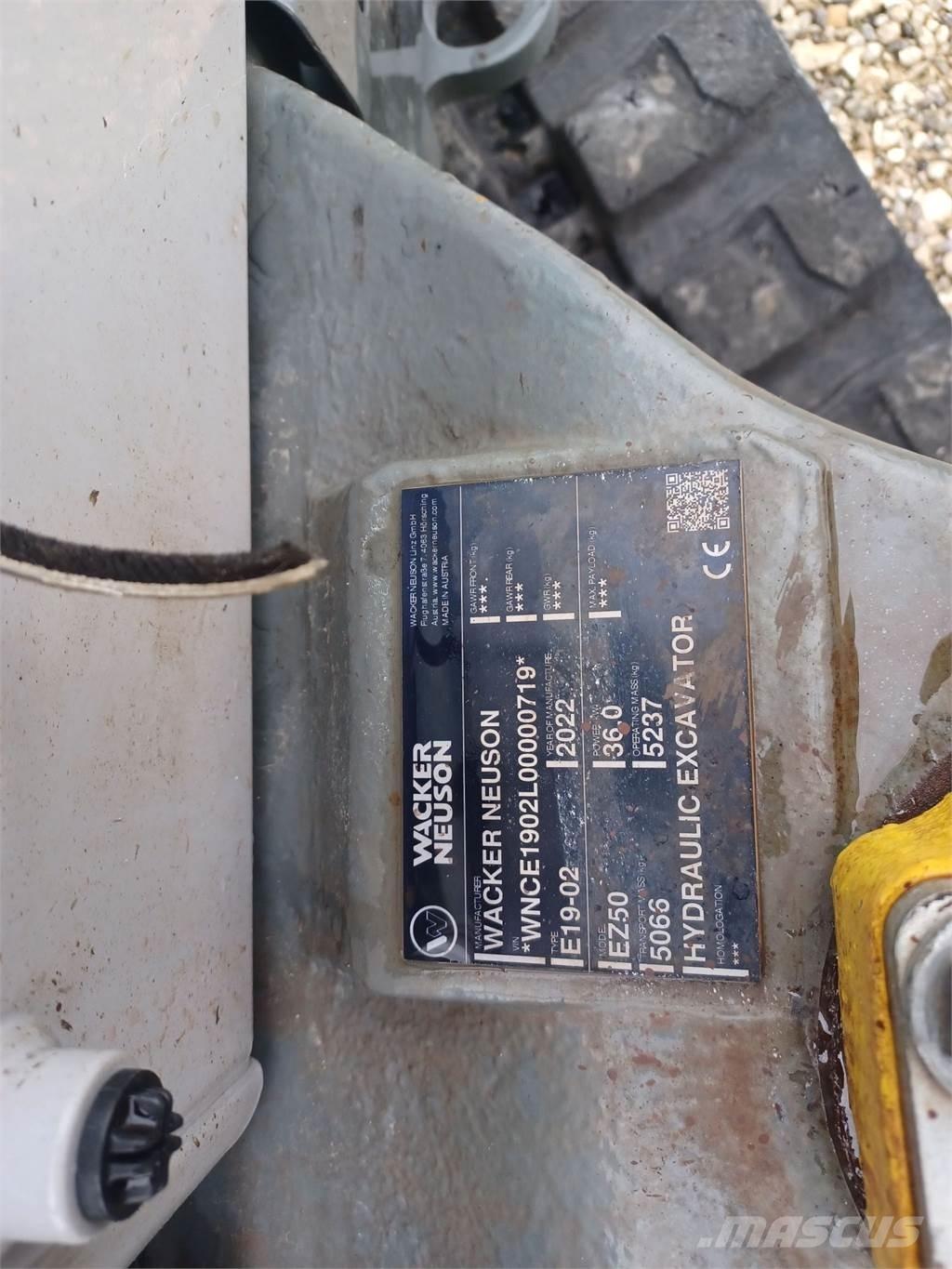 Wacker Neuson EZ50 Paletli ekskavatörler