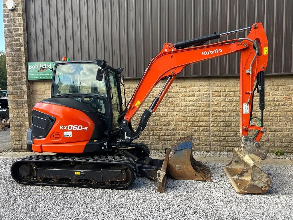 Kubota KX060-4 Mini ekskavatörler, 7 tona dek