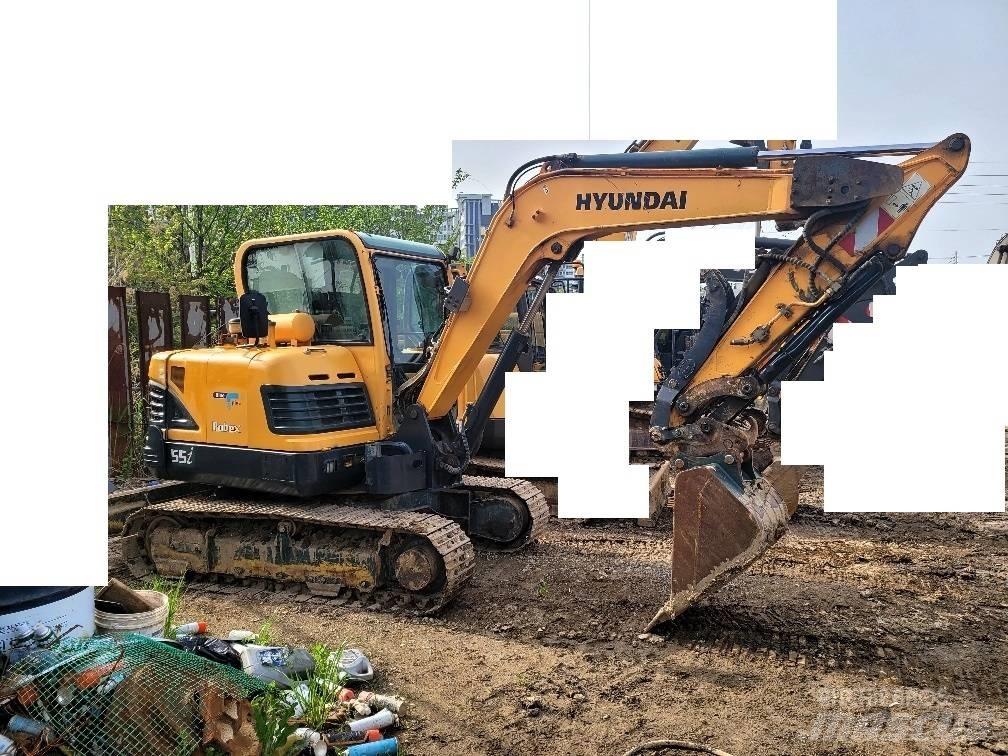 Hyundai Robex 55 Mini ekskavatörler, 7 tona dek