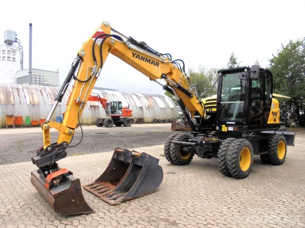 Yanmar B 95 W Lastik tekerli ekskavatörler