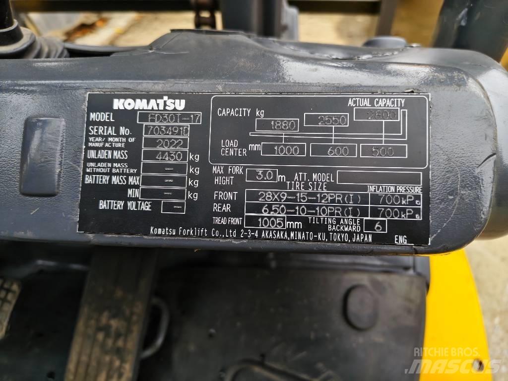 Komatsu 30 Dizel forkliftler