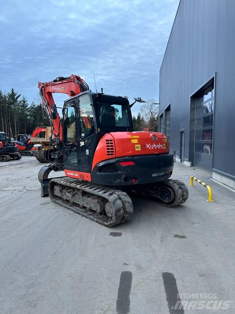 Kubota KX 080-4 Mini ekskavatörler, 7 tona dek