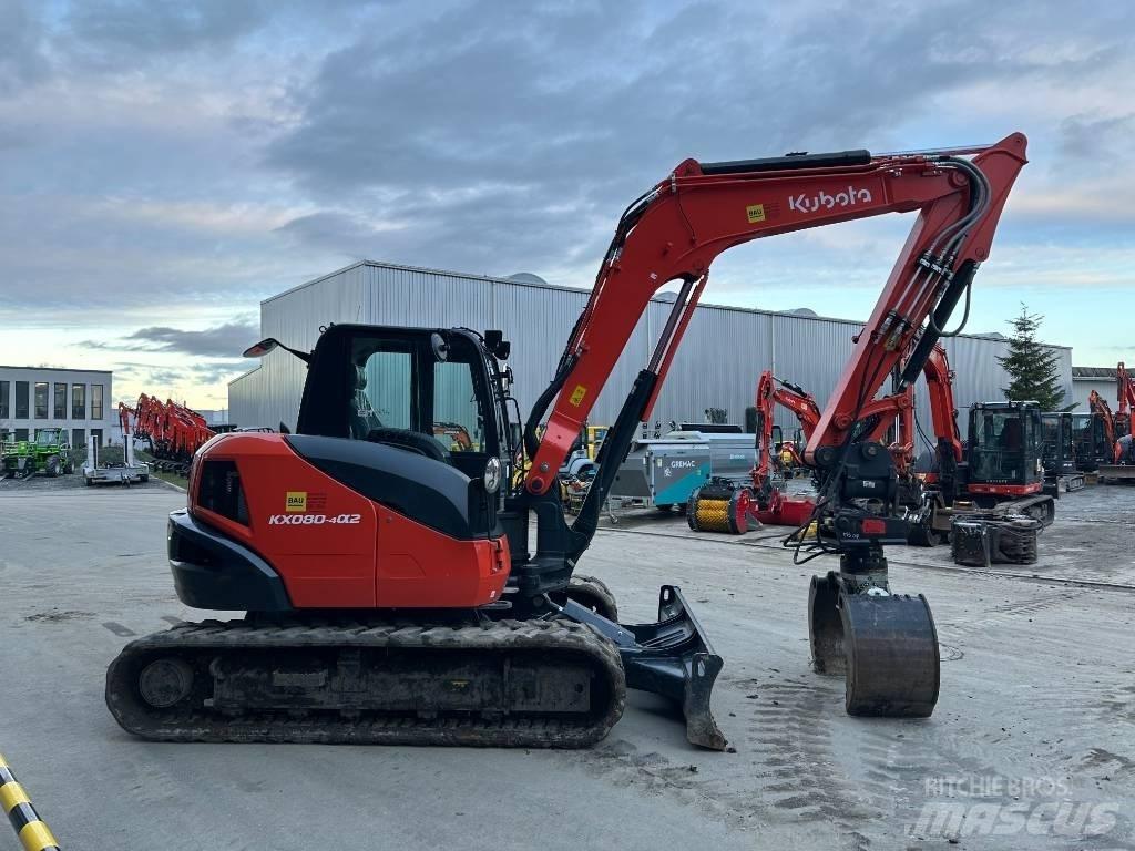 Kubota KX 080-4 Mini ekskavatörler, 7 tona dek