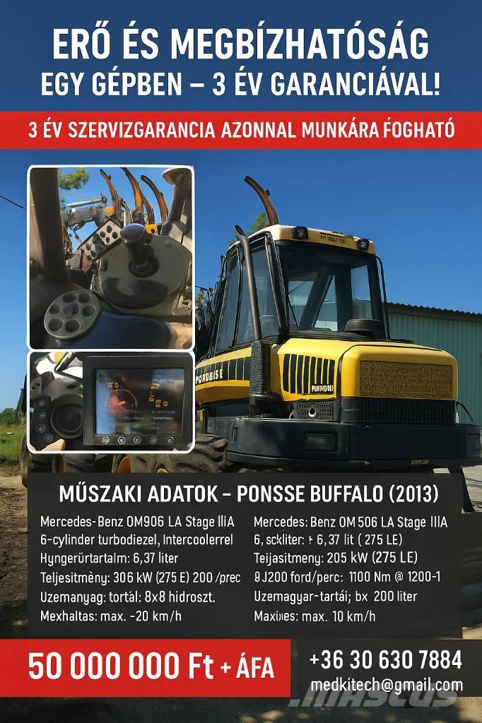 Ponsse Buffalo 8W Tomruk yükleyici traktörler