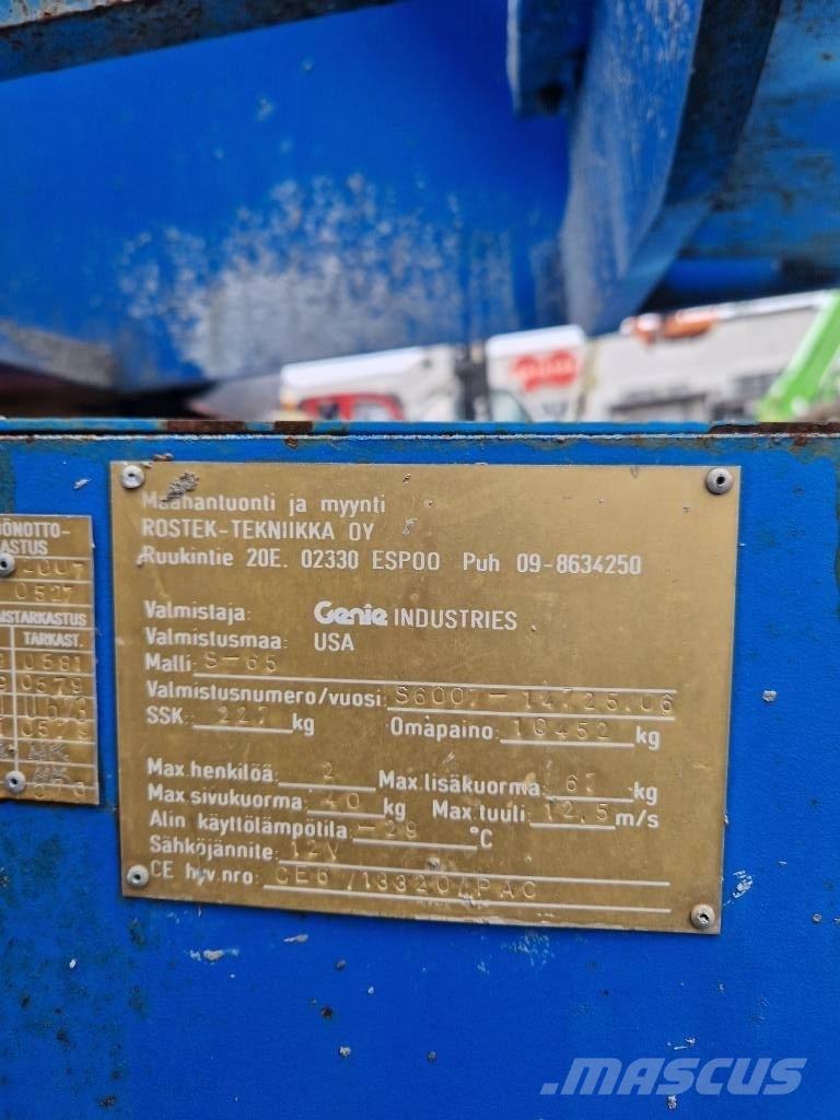 Genie S 65 Teleskopik personel platformları