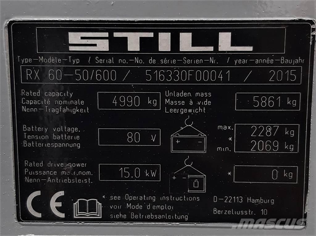 Still RX60 50 600 Elektrikli forkliftler