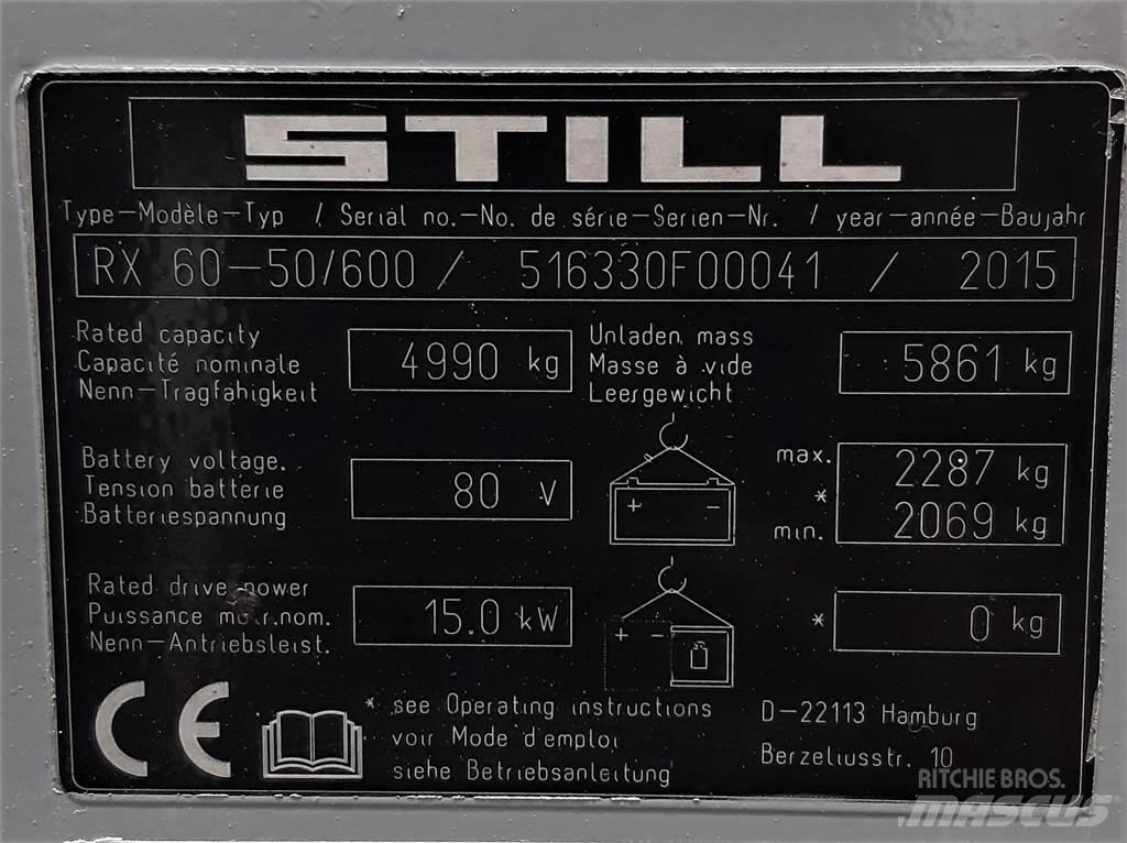 Still RX60 50 600 Elektrikli forkliftler