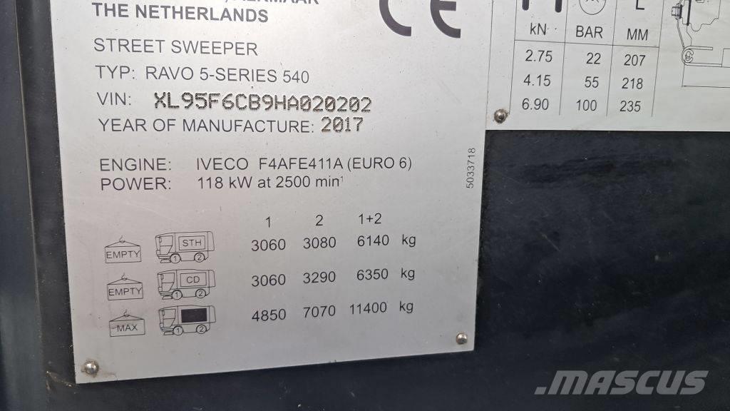 Ravo 540 CD Cadde süpürücüler