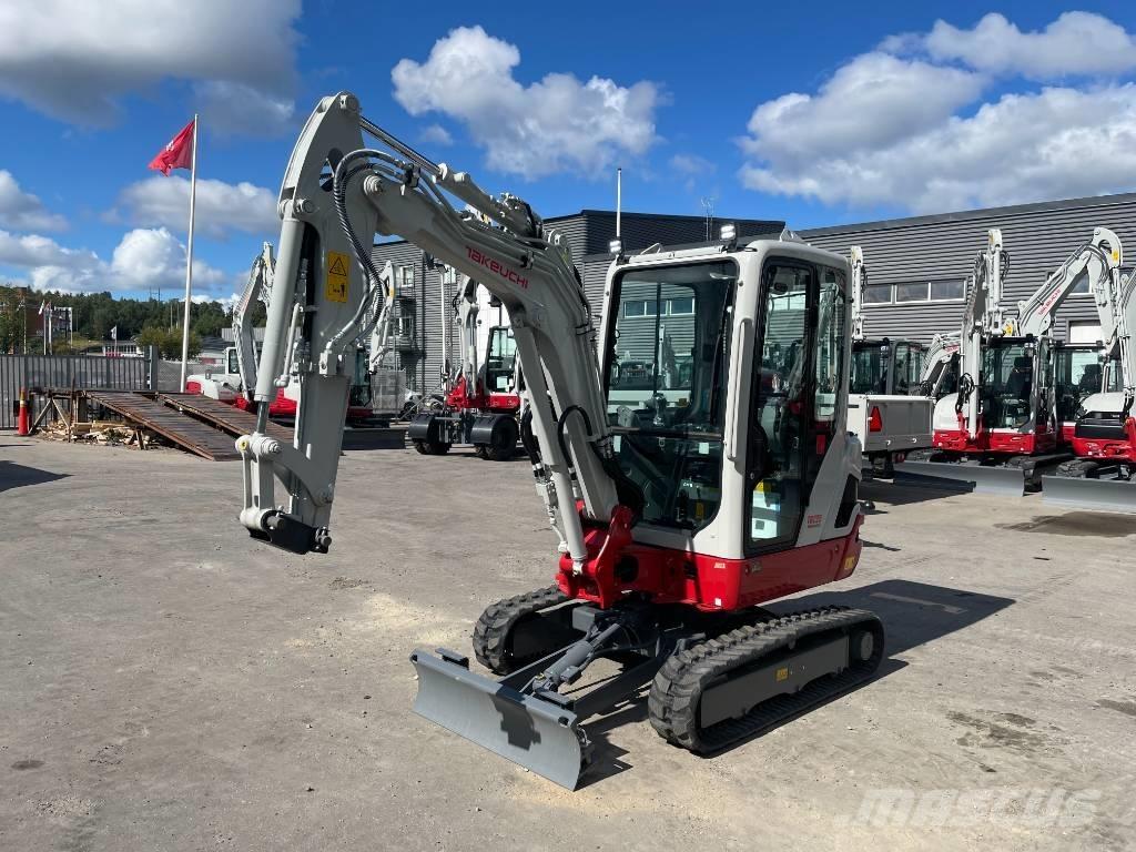 Takeuchi TB 225 Mini ekskavatörler, 7 tona dek