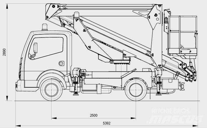 Palfinger P 240 AXE Araç üstü platformlar