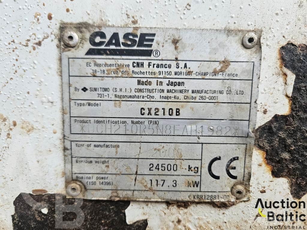 CASE CX 210 B Paletli ekskavatörler