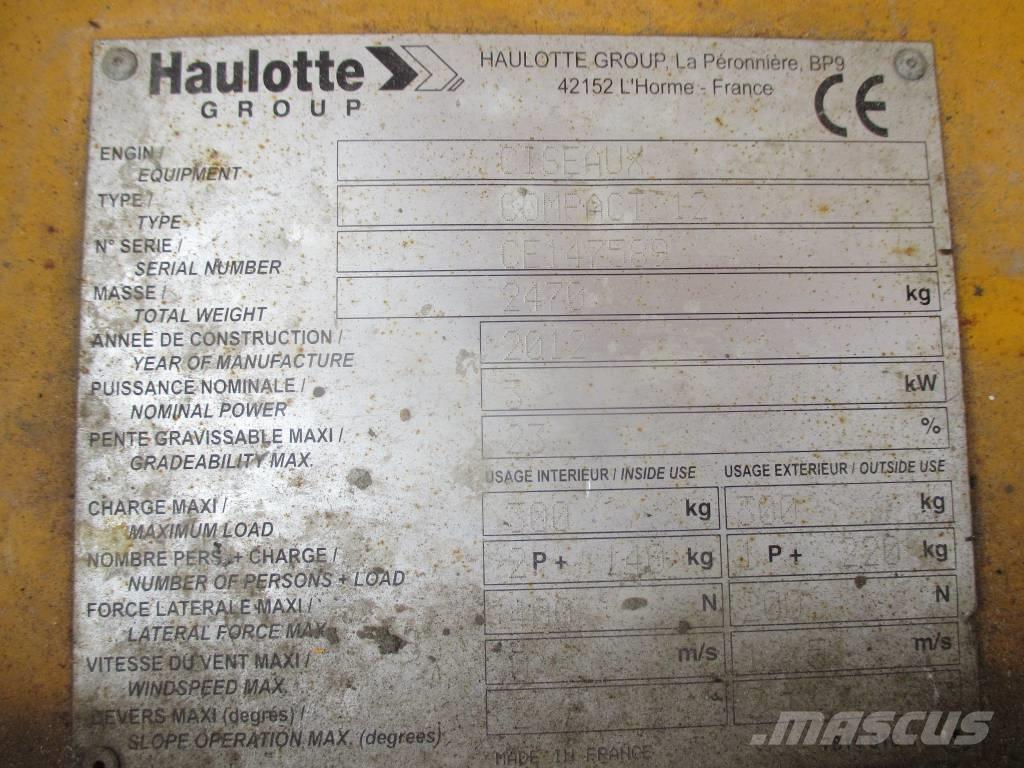 Haulotte Compact 12 Makasli platformlar