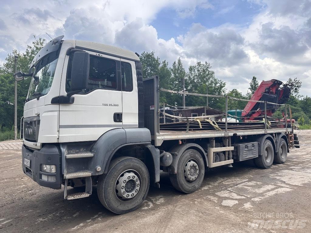 MAN TGS 35.360 8x4 Araç üzeri vinçler