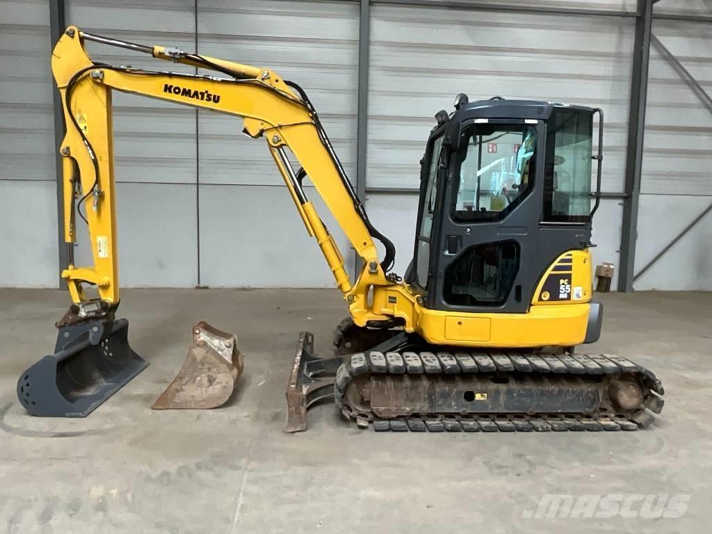 Komatsu PC 55 MR-3 Mini ekskavatörler, 7 tona dek