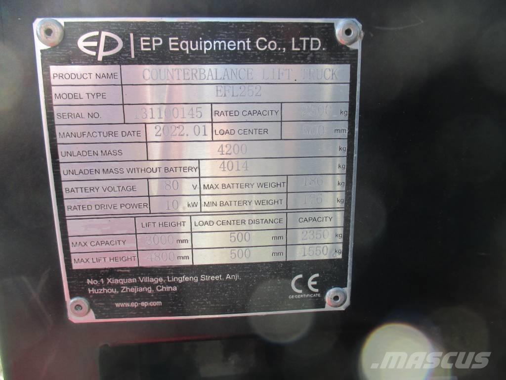 EP EFL 252 Elektrikli forkliftler