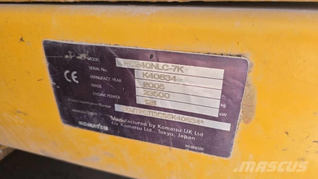 Komatsu PC 240 NLC-7 Paletli ekskavatörler