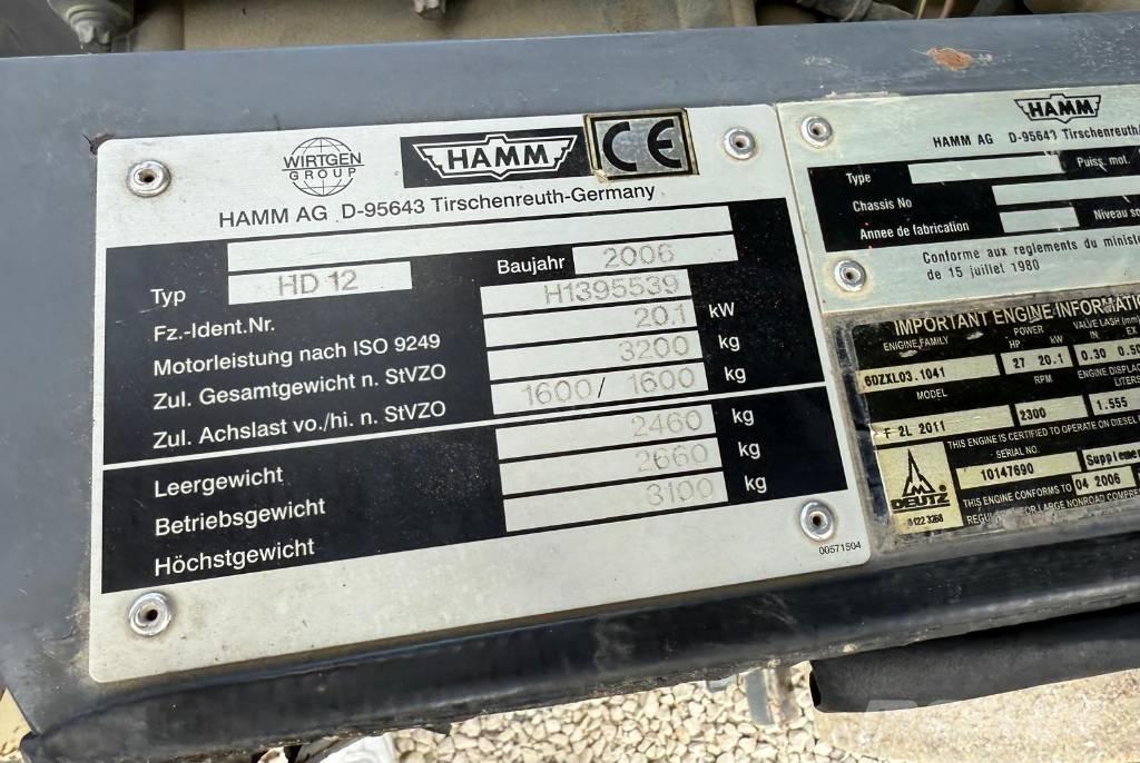 Hamm HD 12 Çift tamburlu silindirler