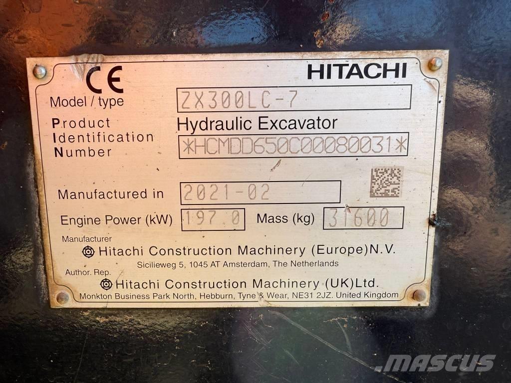 Hitachi ZX 300 LC-7 Paletli ekskavatörler