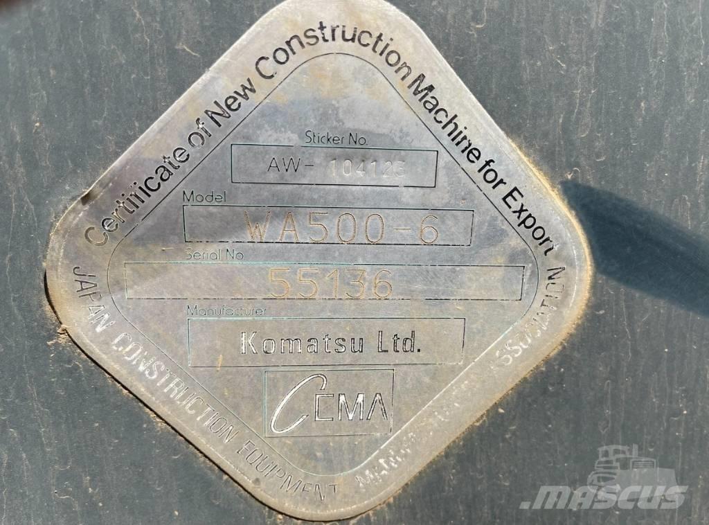 Komatsu WA 500-6 Tekerlekli yükleyiciler