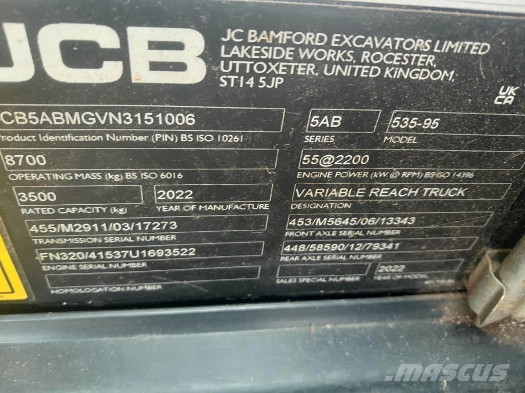 JCB 535-95 Teleskopik yükleyiciler