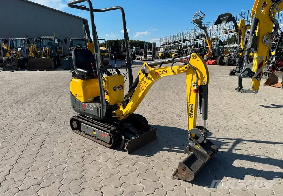 Wacker Neuson 803 Paletli ekskavatörler