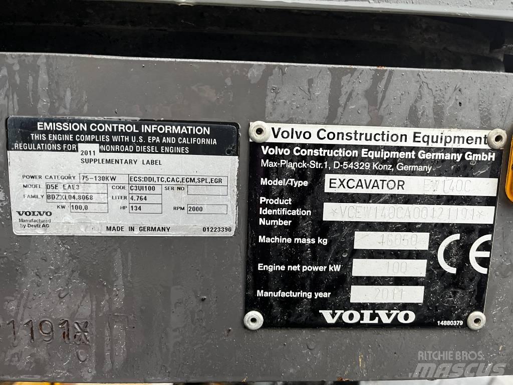 Volvo EW 140 C Lastik tekerli ekskavatörler