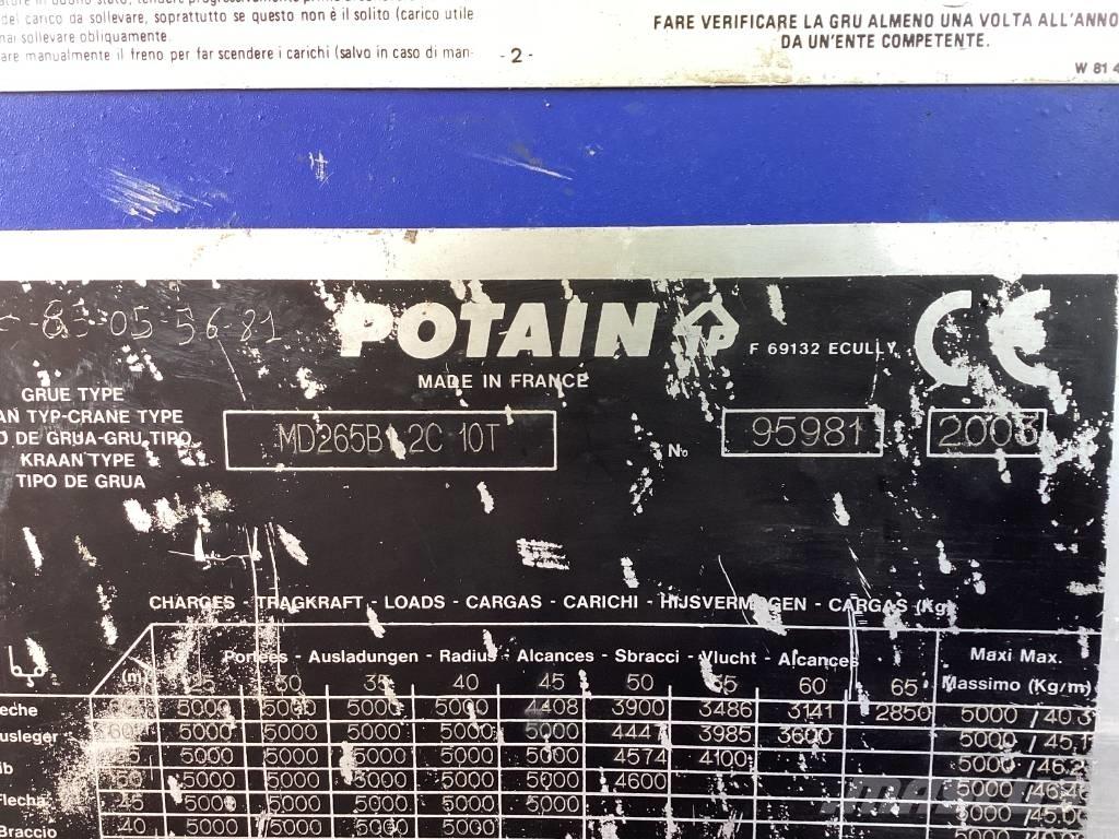 Potain MD265B1-J10 Kule vinçler
