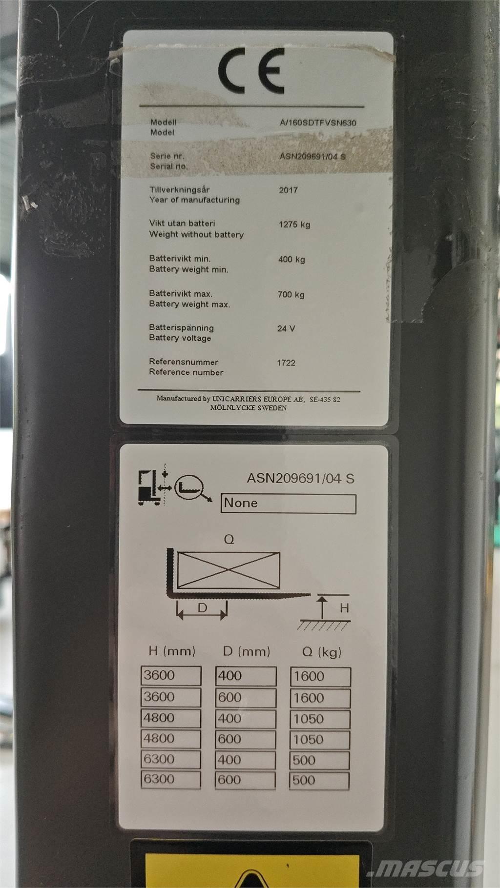 Atlet A160 Akülü depo ekipmanları