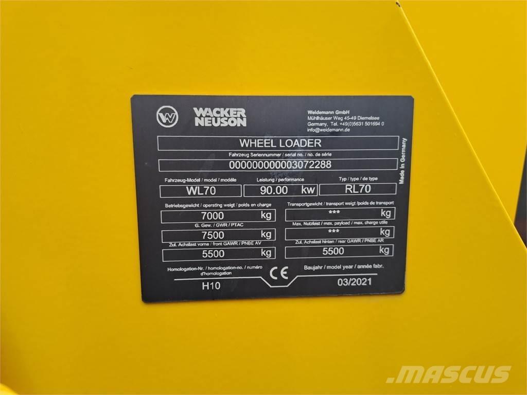 Wacker Neuson WL70 Tekerlekli yükleyiciler