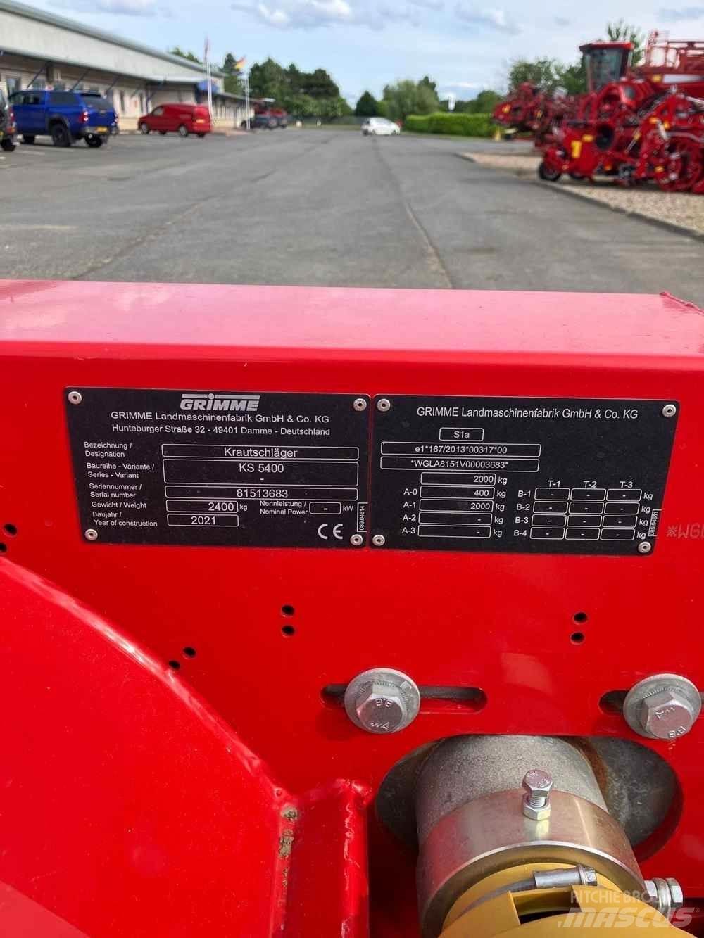 Grimme KS 5400 Patates ekipmanları - Diğer