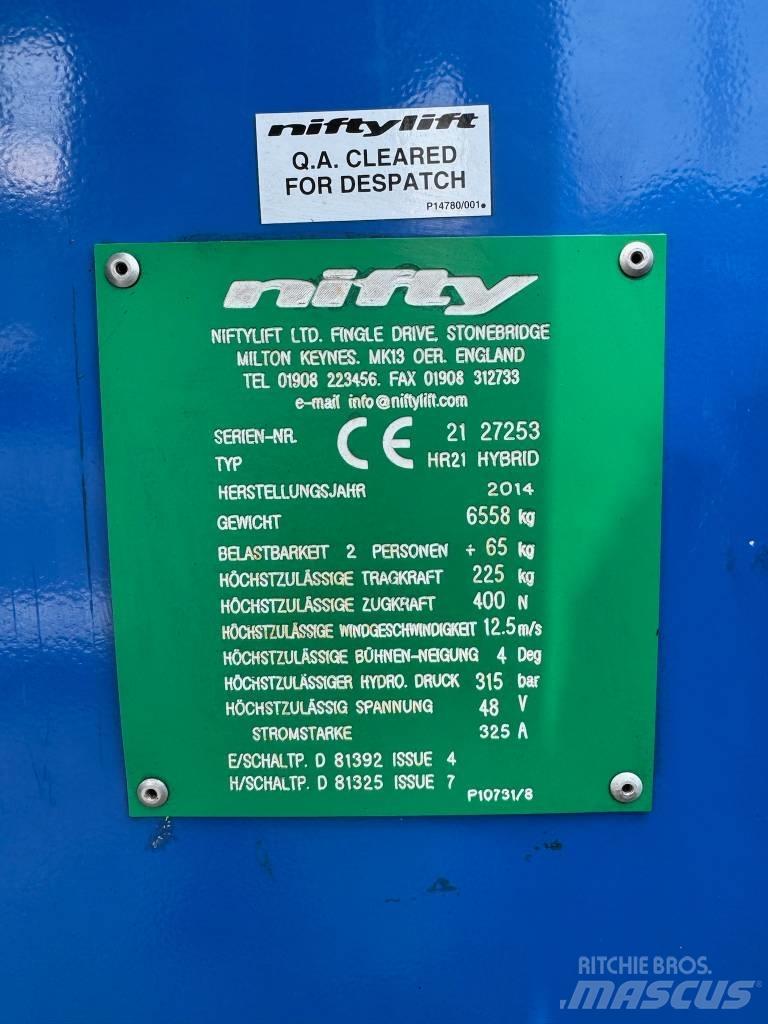 Niftylift HR 21 D E Körüklü personel platformları